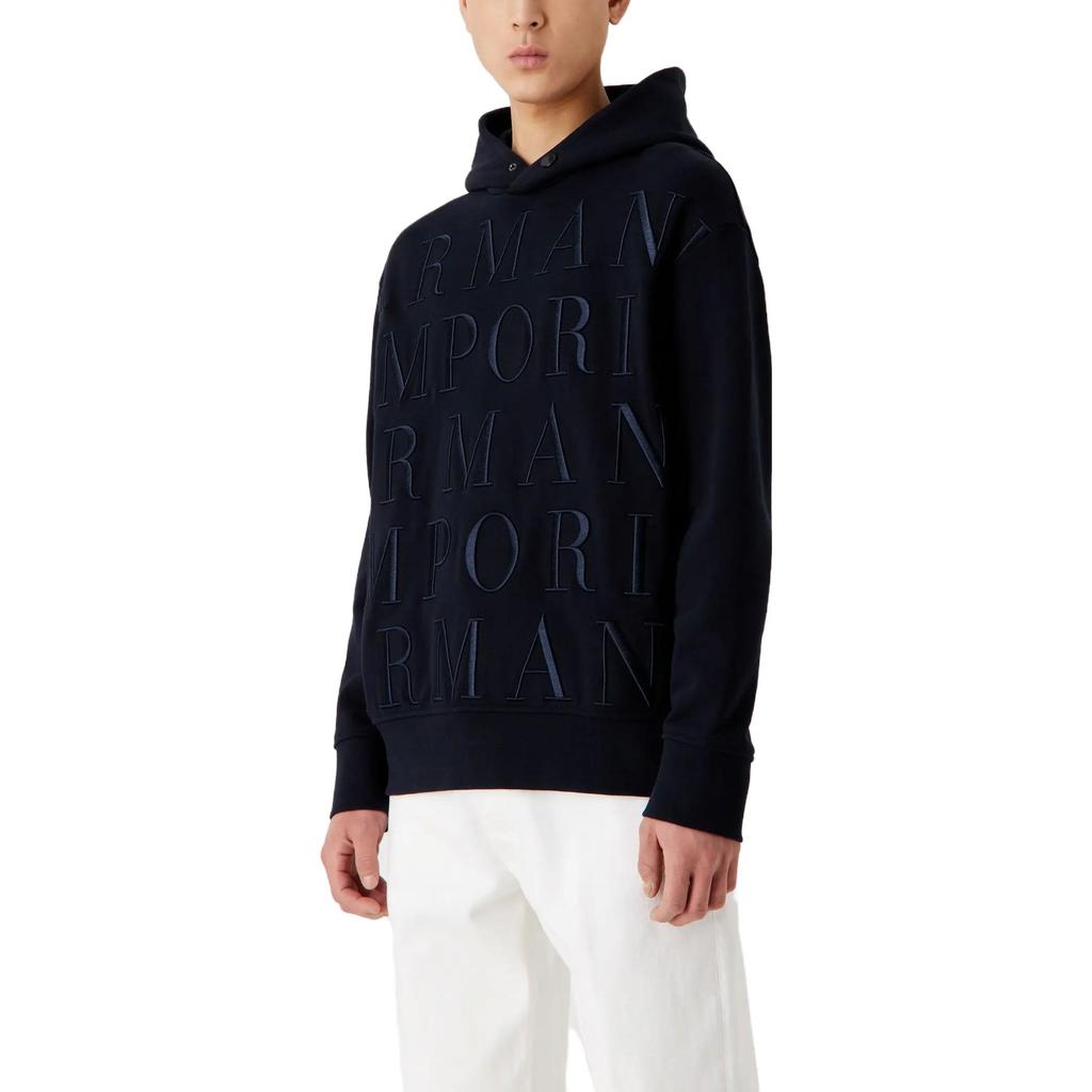 Emporio Armani Logo-embroidered Cotton Hoodie 6R1MCR-1JWPZ-0920