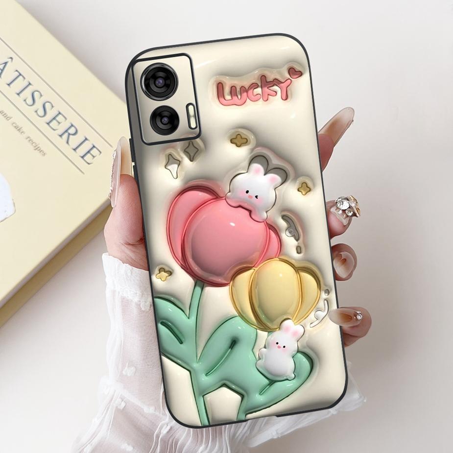 For Motorola Edge 30 LIte Case Cute Panda Cartoon Cover Shockproof Soft TPU Phone Case For Motorola Edge 30 Neo Edge30 Lite Bags