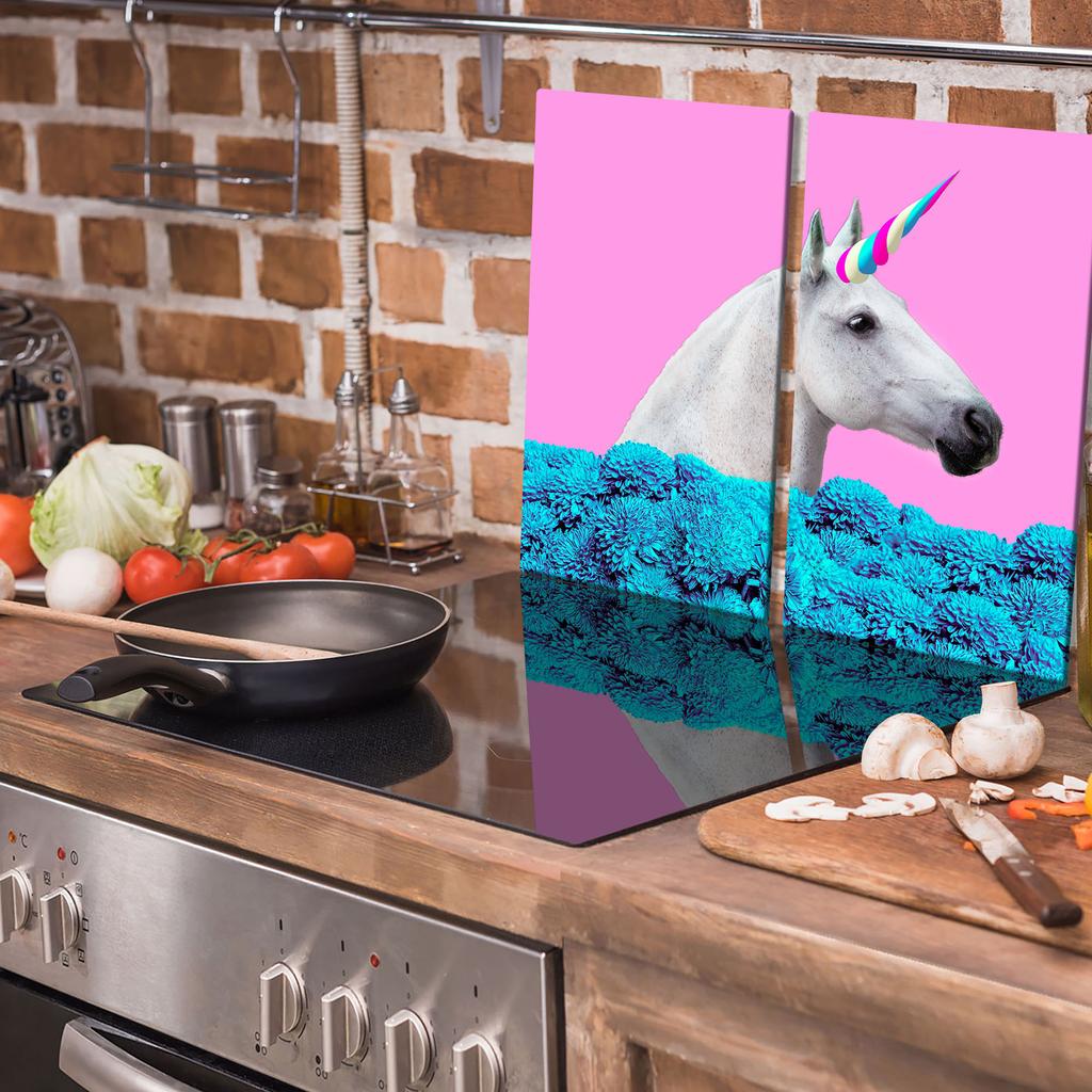 GLASS CUTTING BOARD 2x 30x52 UNICORN