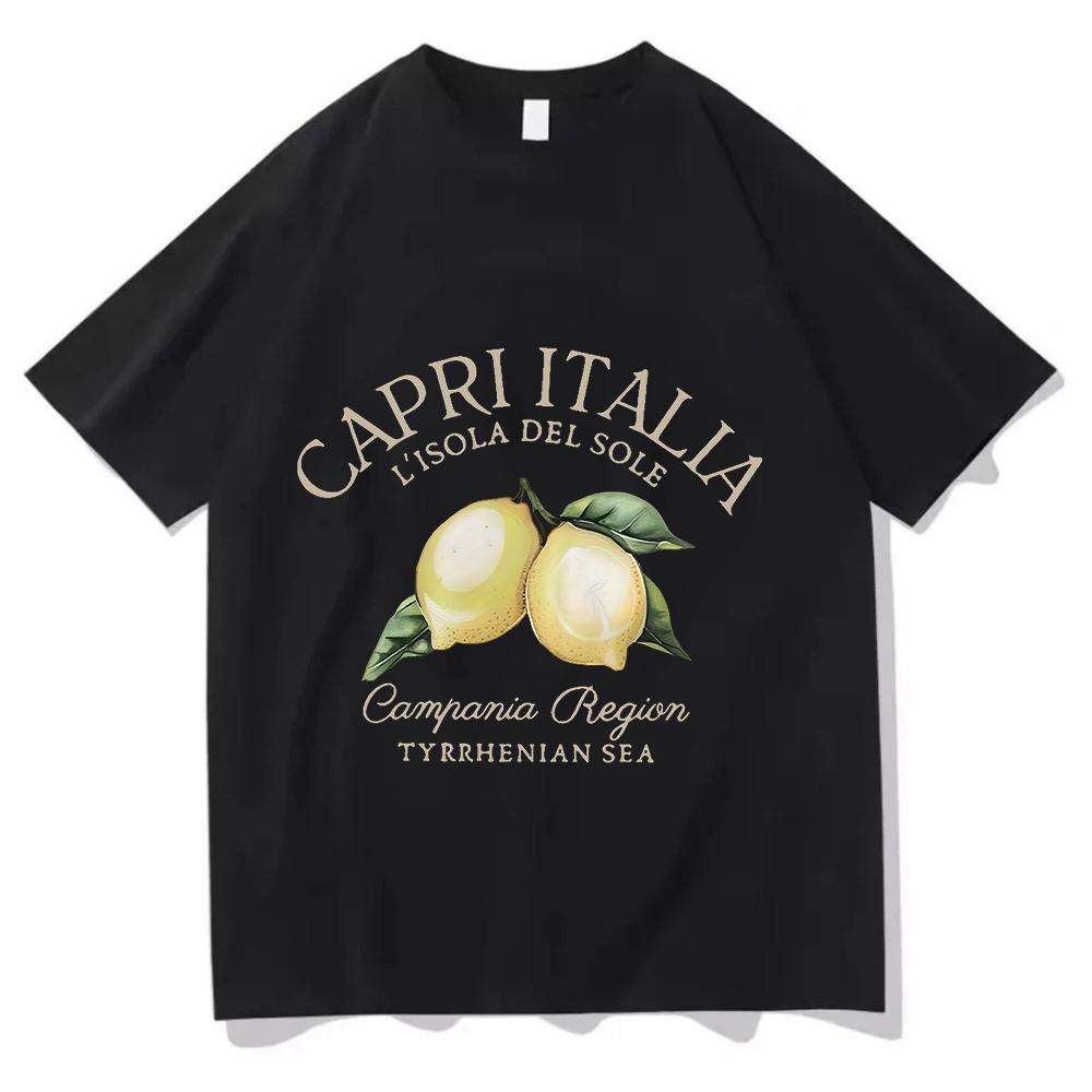 

Ретро Лімончелло La Dolce Vita Футболка Лимонна Сорочка Італія Футболка З Коротким Рукавом Жіноча Футболка Літня Повсякденна Футболка Естетичний Лимонний Одяг 4XL