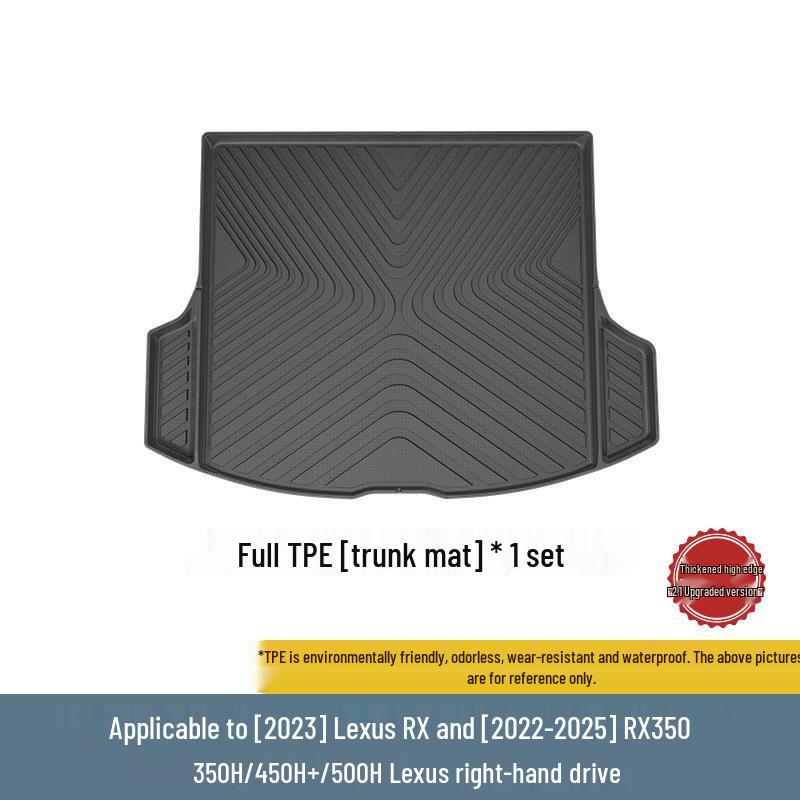 Custom TPE Floor Mats for 2023-2024 Lexus RX, Including Trunk Mat