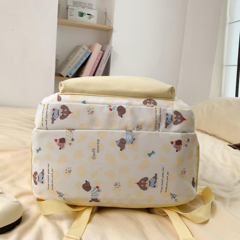 Leopard Print Junior High School Student Schoolbag Women's Backpack Lightweight Backpack