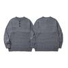 Gray  Henry Neck Sweater Men's Lazy and High-end Autumn and Winter New All-match Top Round Neck Pullover Knitted Sweater