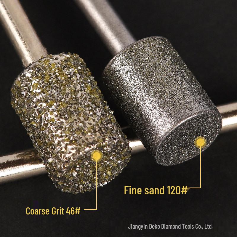 3mm Electroplated Diamond Cylindrical Grinding Head for Stone, Electric Jade Engraving & Polishing, Wear-Resistant.