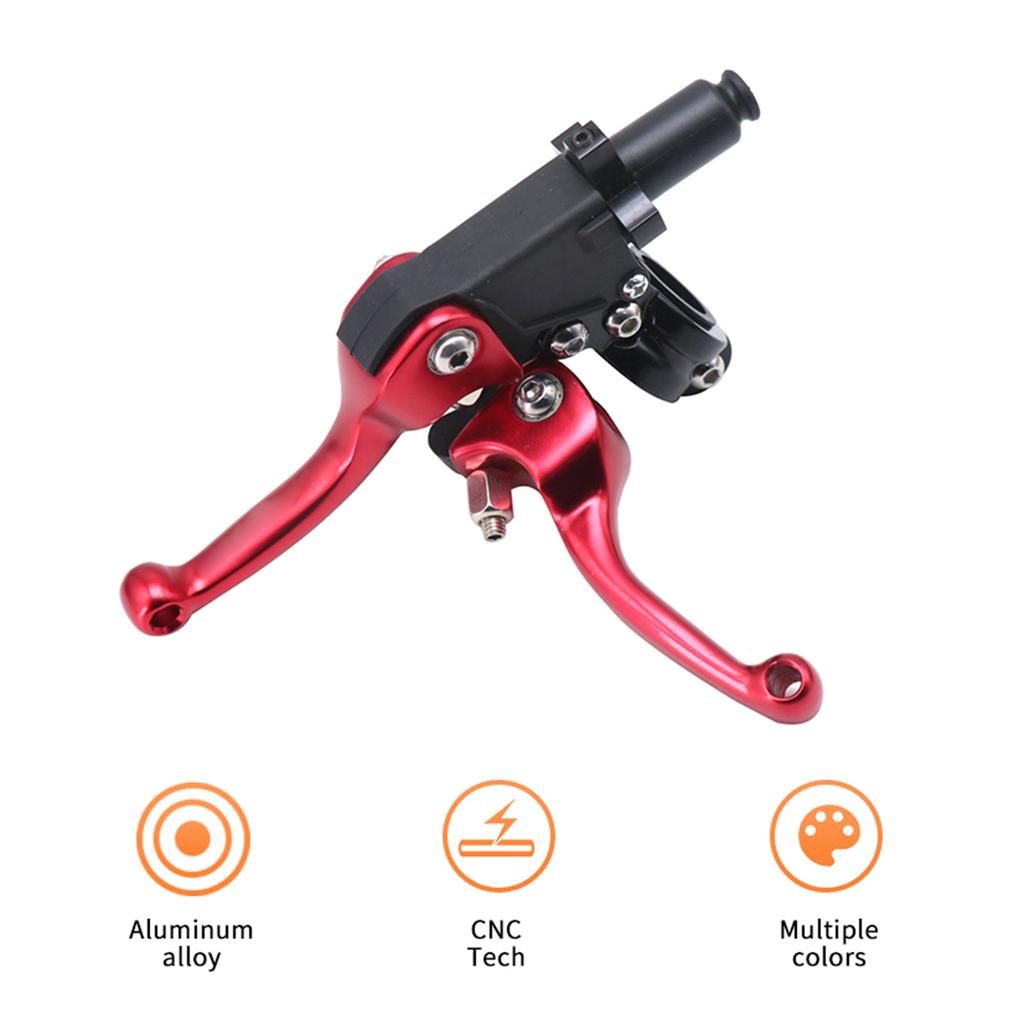 Clutch Brake Lever Set, Aluminum Alloys Foldings Brake Lever Fits for 22mm 7/8inch Handlebar Motorbike Scooters