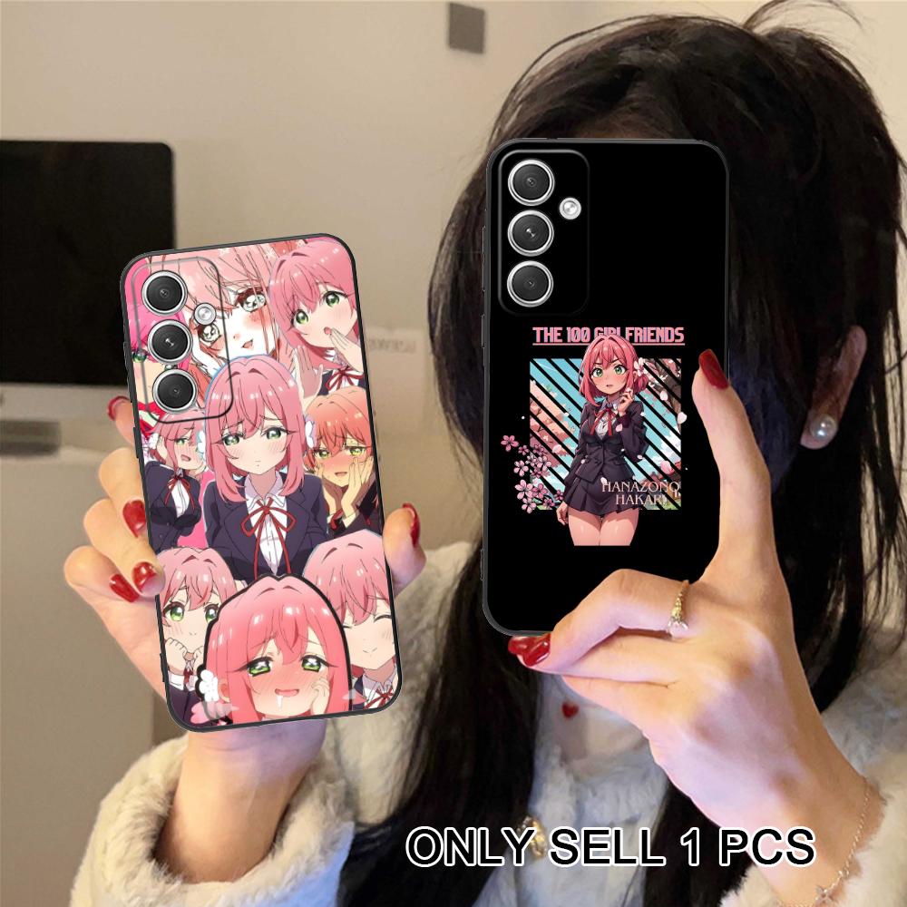 Anime Hakari Hanazono Matte Mobile Phone Case for Samsung Galaxy S26 S25 S24 S23 S22 S21 S20 Note20 Plus FE Ultra Colorful Cover