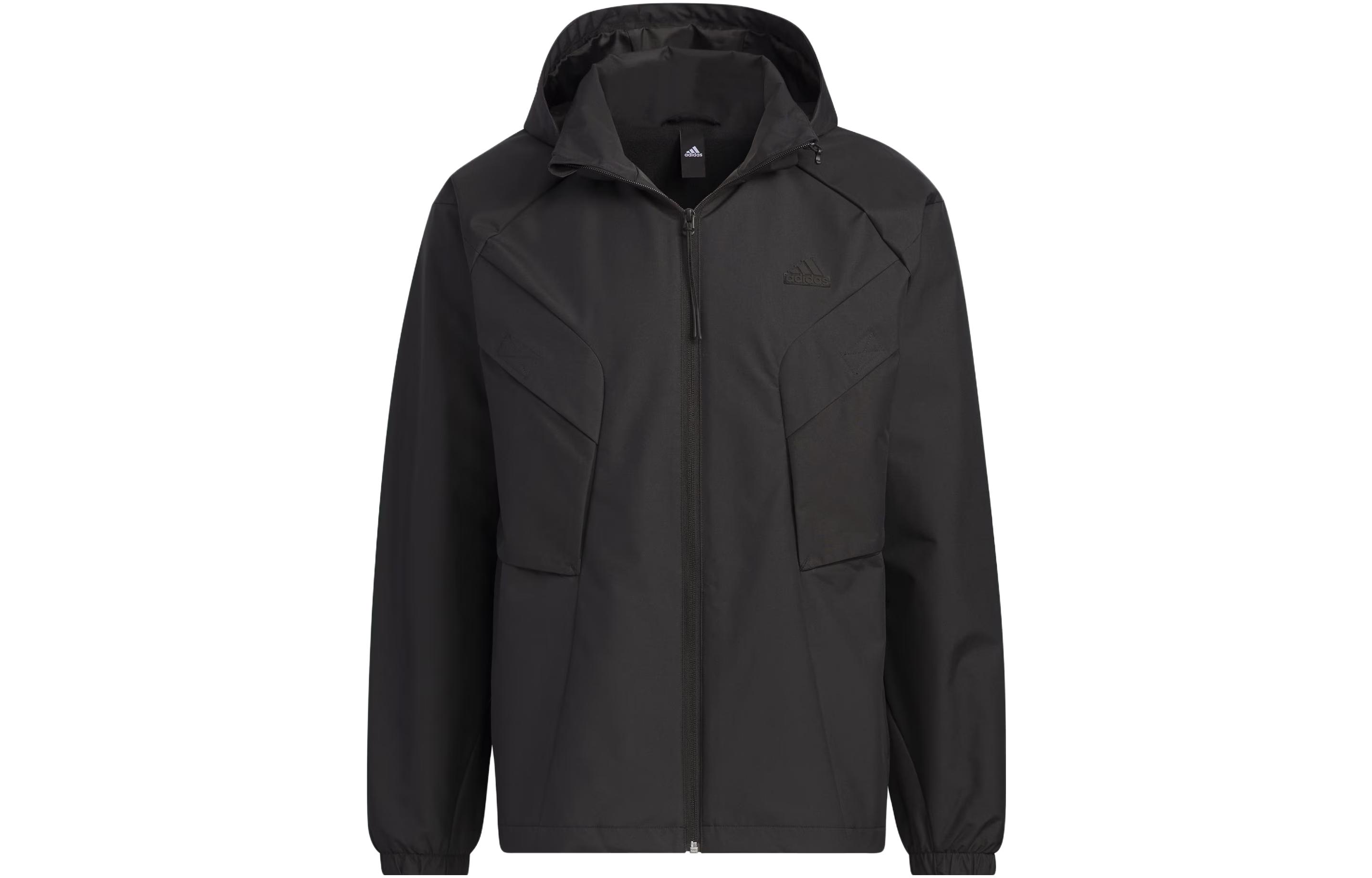 Adidas Jackets Men s Black Hooded Moderate Other IS0450 S