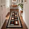 Checkered Pattern Runner Rugs Modern Geometric Non Slip Floor Mats Daily Vintage Home Decor Hallway Bedroom Living Room Carpet