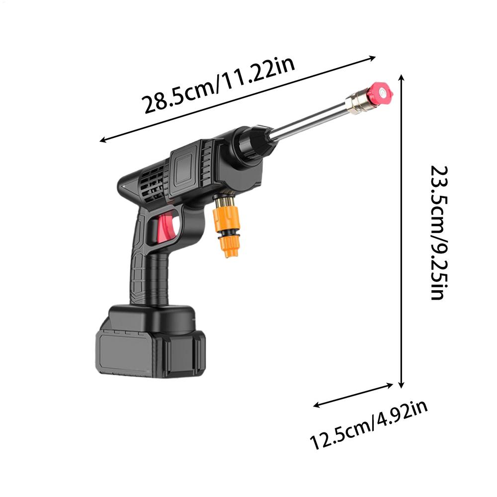 Беспроводная Автомобильная Мойка Высокого Давления 5 Режимов Ручной Распылитель Усилитель Давления Многофункциональная Эффективная Насадка-Лейка