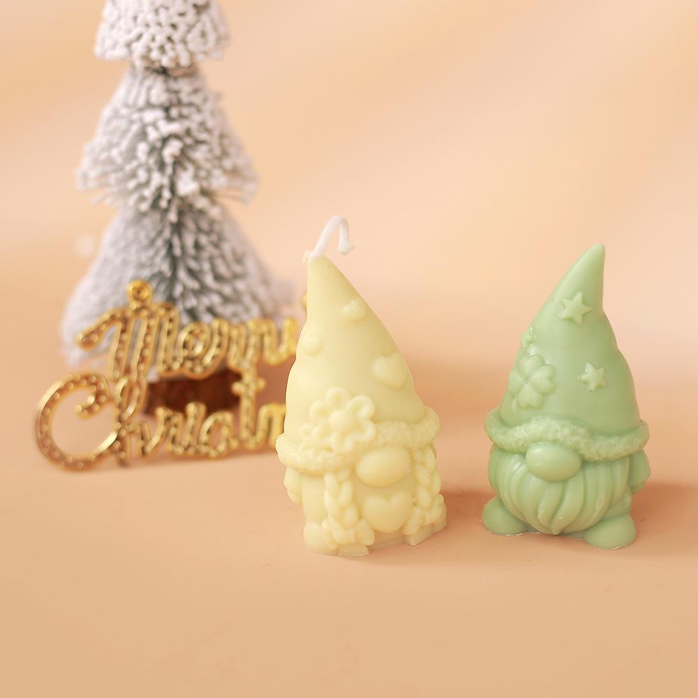 2024 Christmas Gnome Candle & Tree Diffuser Mold: 3D DIY Silicone for Plaster & Stone