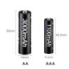 PALO AA 1.2v Rechargeable Batteries + AAA rechargeable battery for toys + 1.2V Battery charger for 1.2V Ni-MH AA AAA battery
