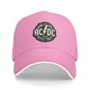 Vintage AC And DC Rock Band Logo Baseball Caps Snapback Baseball Hats Breathable Casual Casquette Outdoor Unisex