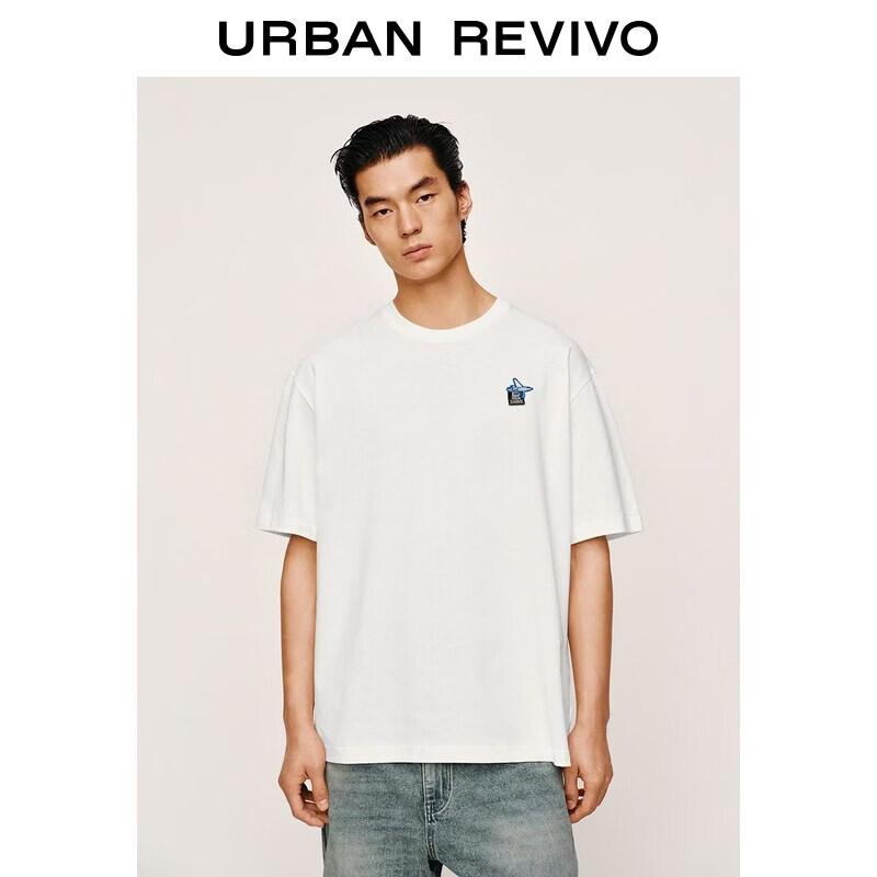 UR2026 Men s Embroidered Cotton Round Neck T-shirt S