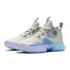 Li Ning Youth  Mid-Top Basketball Shoes Kids Sneakers Pearl-White Blue YKBS040-1
