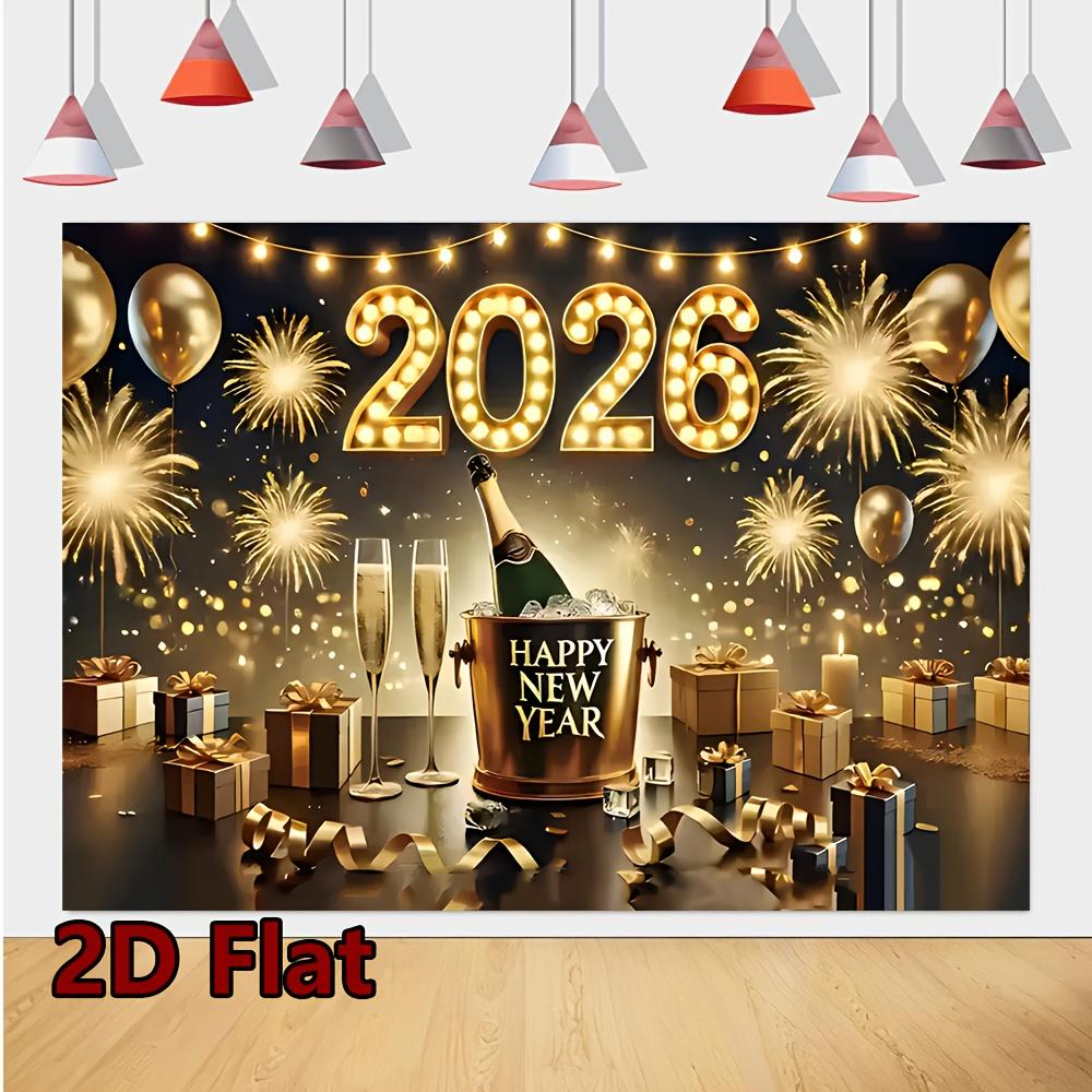 1Pcs 2D Backdrop Made of Decoration Background Winter Backdrop Decorations For Photo Studio Photo Booth Christmas Party