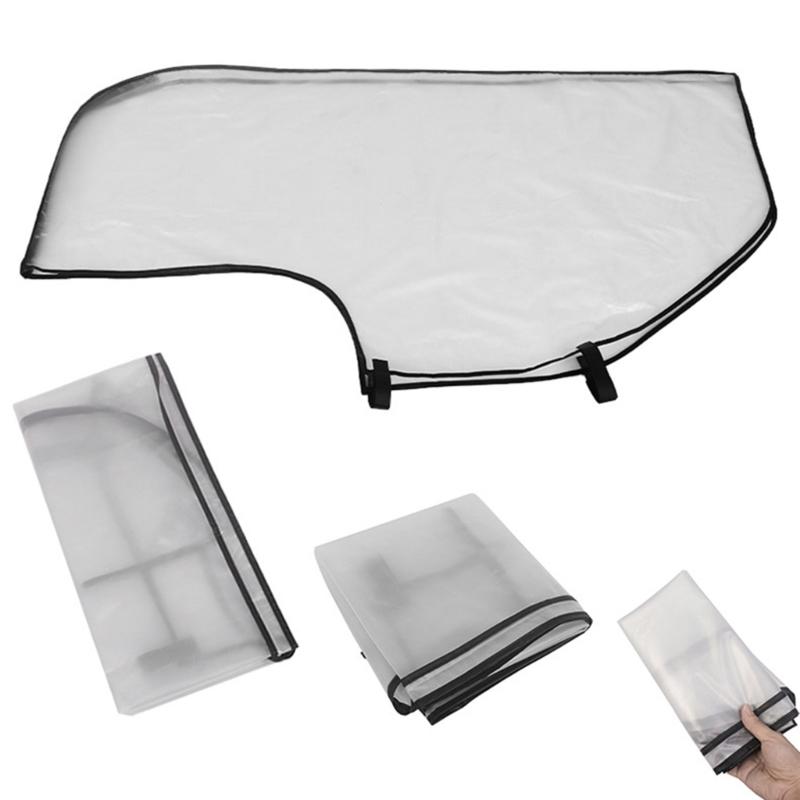Foldable Golf Club Bag Cover for Rainy Play, Transparent PVC Golf Bag Protector Guard with Lower Fastener Point for Easy Carry and Storage