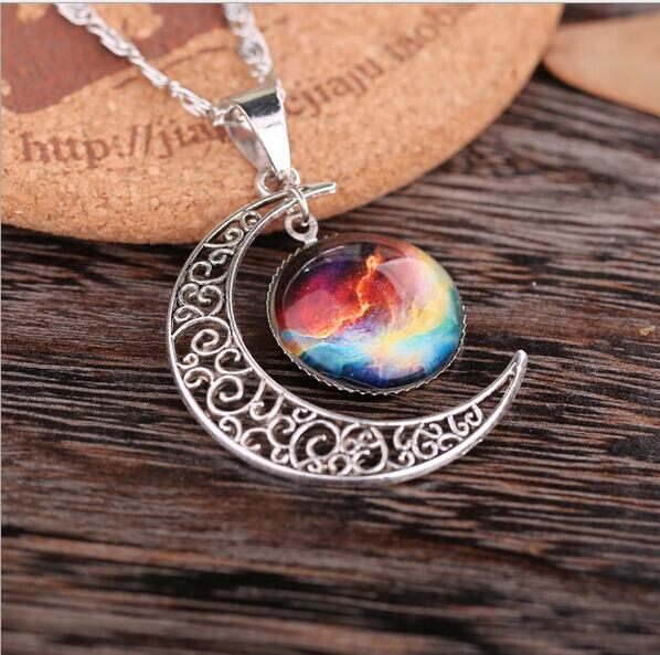 Best-Selling Fantasy Nebula Pendant Necklace: Long Starry Sky Sweater Chain