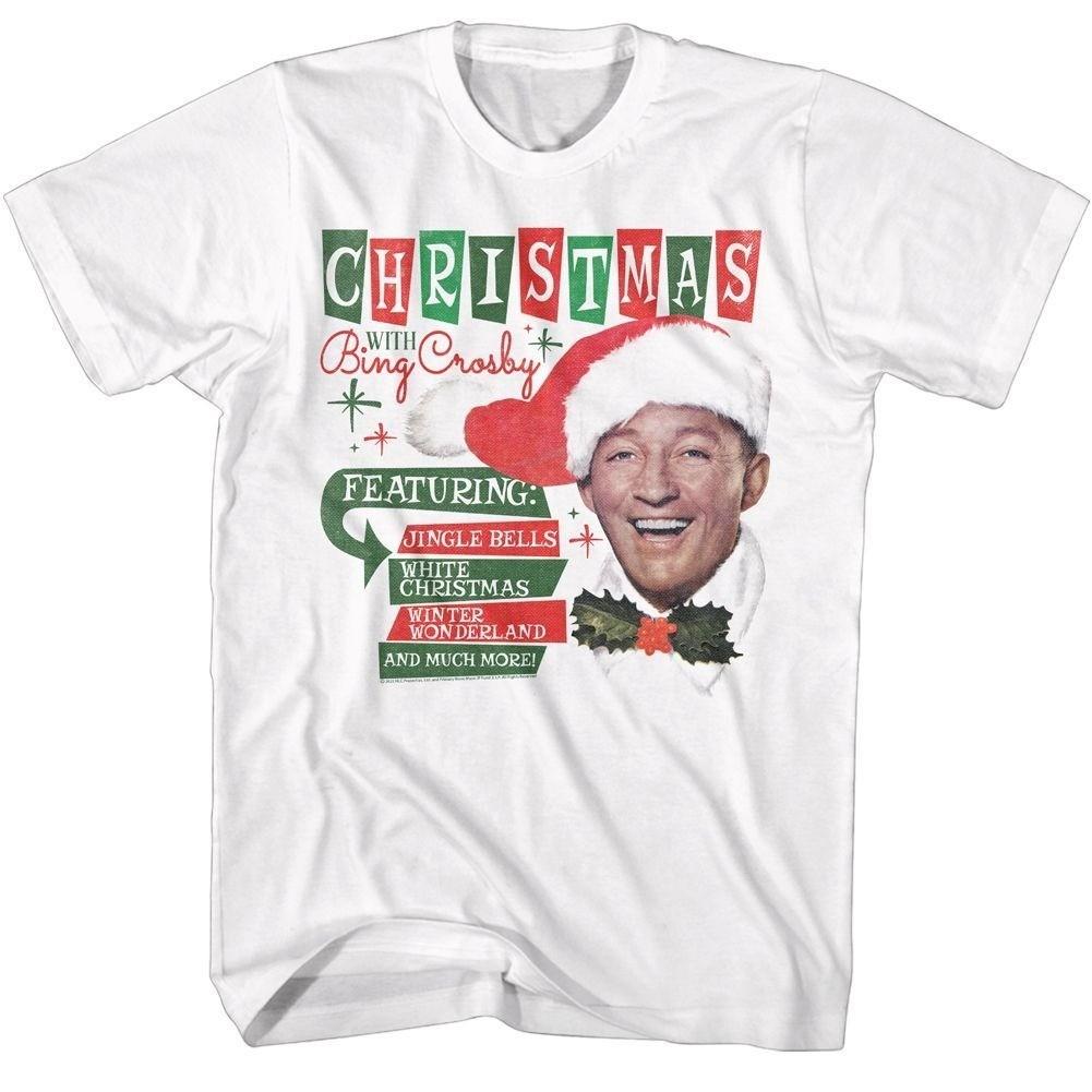 Merry Christmas Bing Crosby Tour Unisex All Size Shirt 24D538 S разноцветный