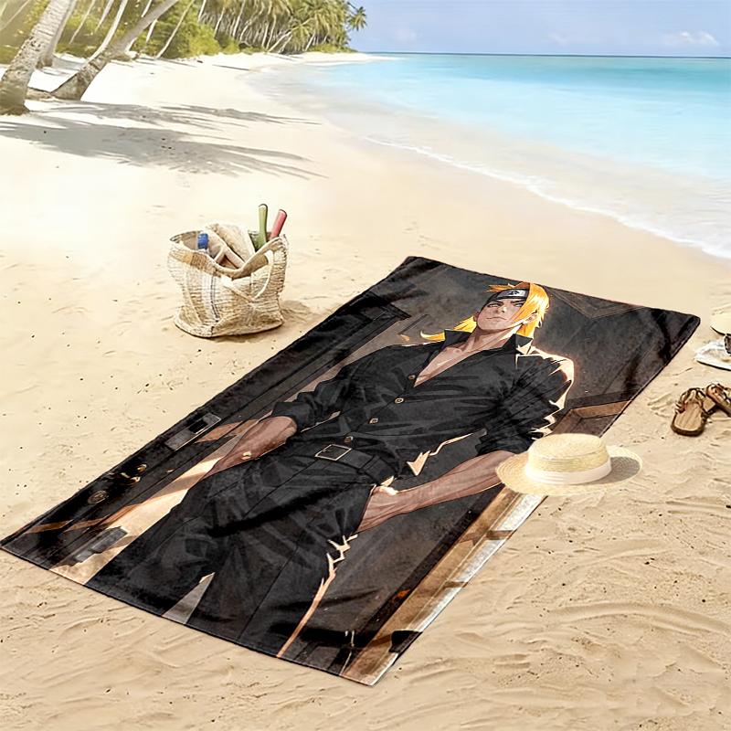1pc naruto Beach Towel, Multi-functional Beach Towel for Outdoor Activities Beach Swimming and Travel