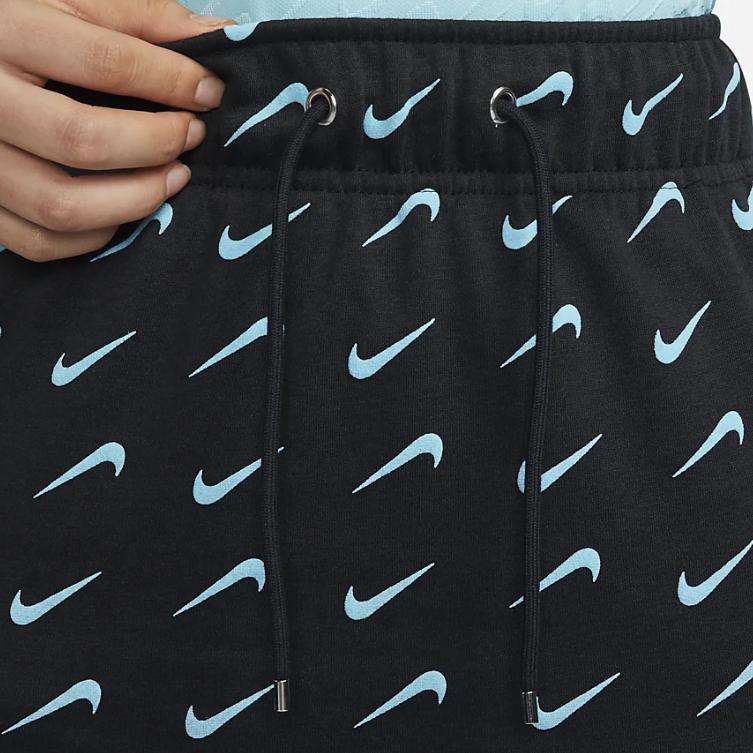 Nike Logo All Over Print Comfortable Casual Skirt Women Skirts Black DD5072-010