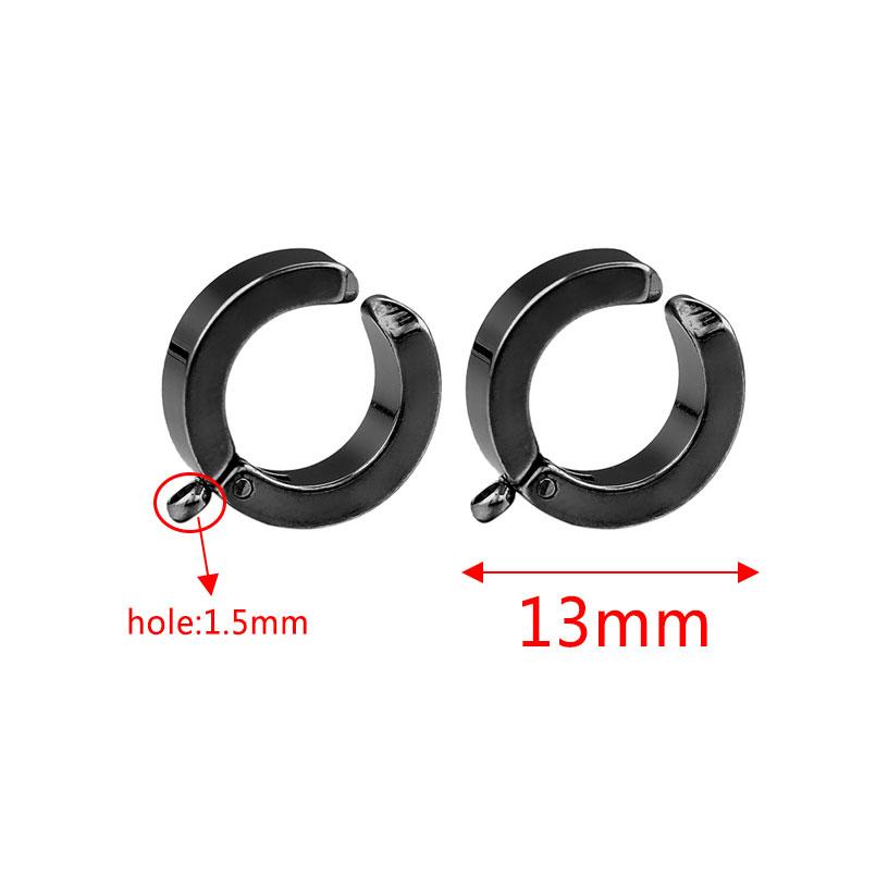 10pcs Gold Stainless Steel Hoop Earrings Hooks Round Earring Post for Women DIY Earrings Making Supplies Jewelry Accessories