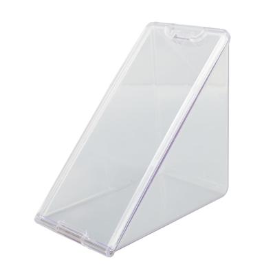 Sandwich Container Plastic Easy To Clean Leak Proof Transparent Triangle Sandwich Storage Box for