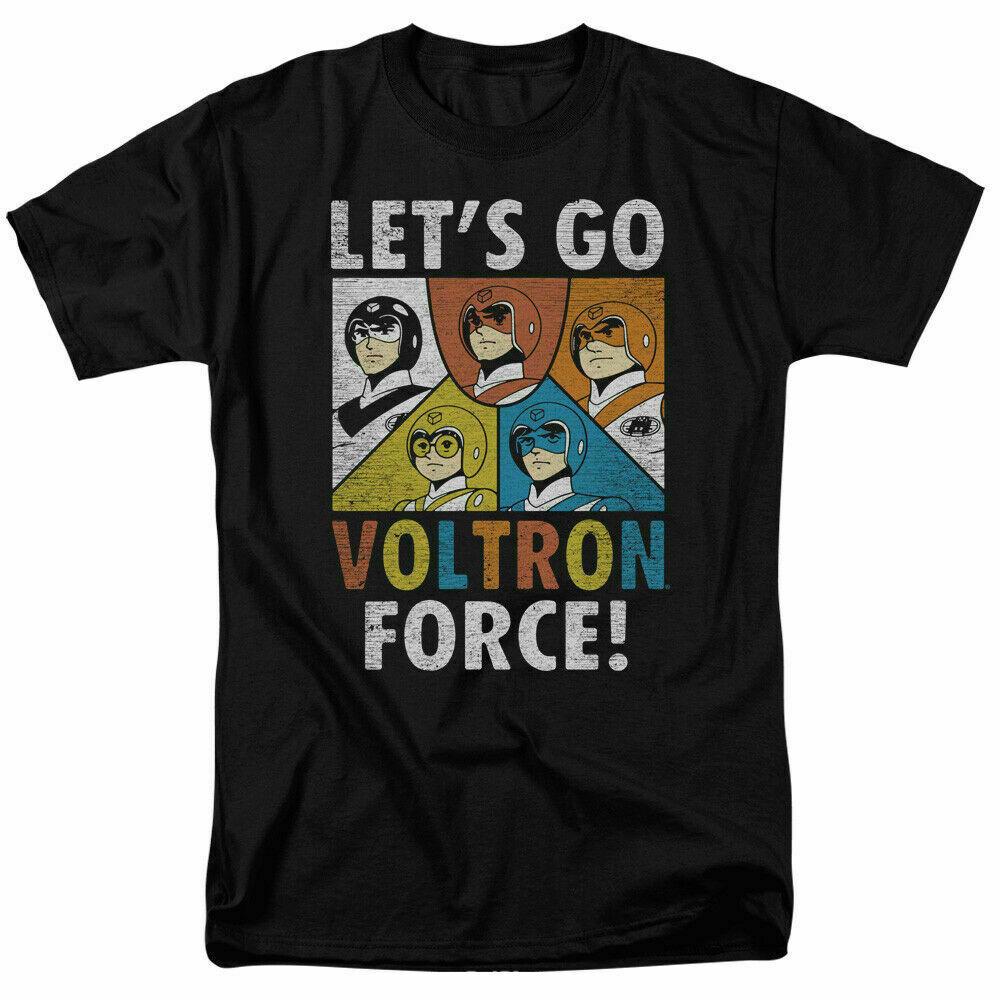 26 Voltron Force T Shirt Mens Licensed Cartoon Merchandise Black Unisex T-Shirt S