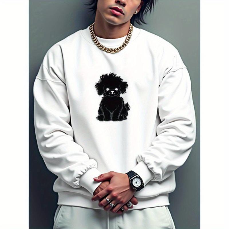 

Perfect for Transitional Seasons & Outdoor Walks, Warm & Lightweight, Men s Crew Neck Sweatshirt XXL чёрный