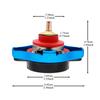 OEMASSIVE Racing Engine Radiator High Pressure Cap 1.1 Bar Small Head With Water Temp Gauge Blue Tank Cover Replacement Car Hot