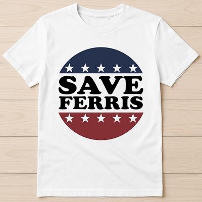Den volna Ferrise Buellera Zachraňte Ferrise 80. léta Nejprodávanější Vtipný dárek Tričko T Shirt 2972