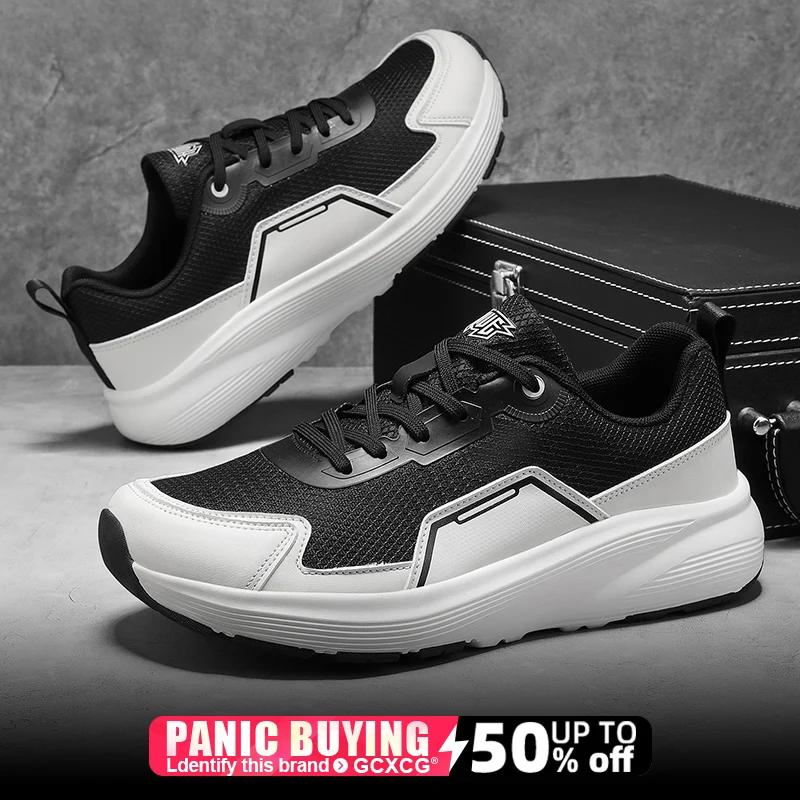 

Men Sports Breathable Lightweight leisure time Women s Comfortable Athletic Nonskid Sneakers 46 чёрный