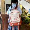 Cartoon Print Large Capacity Student Backpack for School
