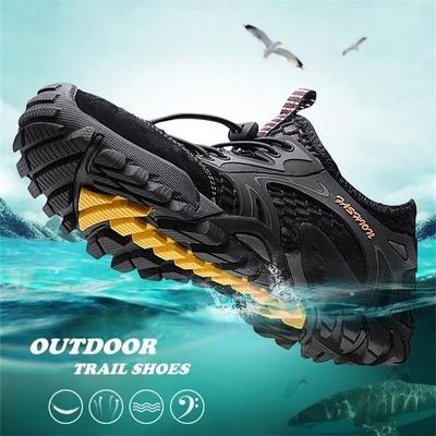 Men Breathable Aqua Shoes Non-slip Outdoor Wading Shoes Lightweight Quick-drying Sport Water Camping Sneakers