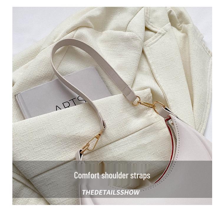 Autumn 2025 Women's Soft Leather Shoulder Bag - Trendy Niche Design, Versatile Underarm Bag for Commuting