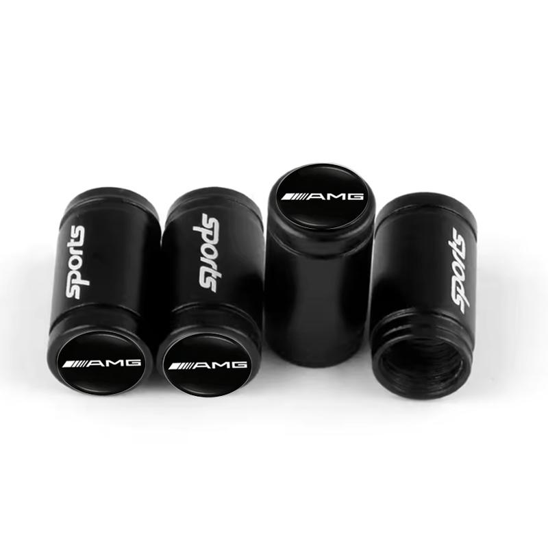 For Benz w54Pc For Mercedes Benz A B C R G Class AMG W211 W204 W210 W169 CLA CLS GLA GLK Car Wheel Tire Air Valve Dust Caps Rim Accessories
