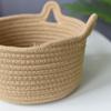 Round Cotton Rope Rattan Cat Ear Storage Basket