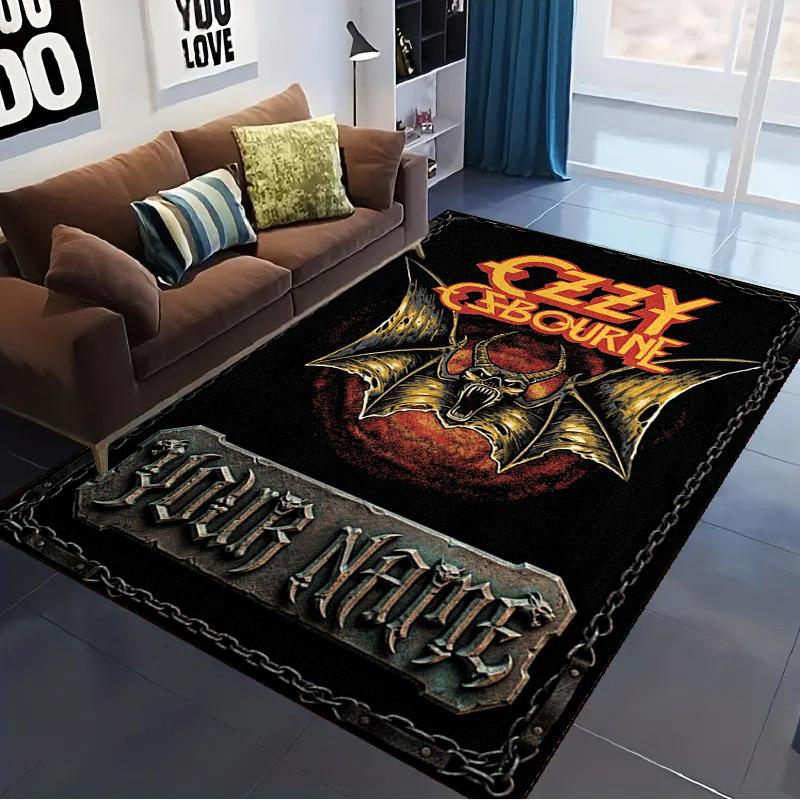Name Custom Ozzy Carpet Rug for Living Room Bedroom Home Sofa Decoration,Kids play Non-slip Floor Mat