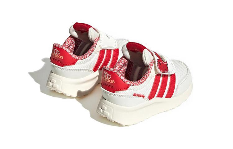 Adidas Neo Run 70S CNY AC Anti-Slip Wear-Resistant Low-Top Sports Casual Shoes White Red Infant And Toddler IE4263