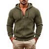 Mens Hoodies Pullover Full-Zip Long Sleeve  Knit Hooded Sweatshirt Hoodie For Men Fall Casual Clothes