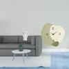 Rock Hand Gesture Statue Silent Wall Clock Creative Sculpture Simple Decor Finger