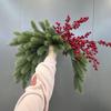 Tira de Agujas de Pino Artificial - Decoración Navideña Verde Suave