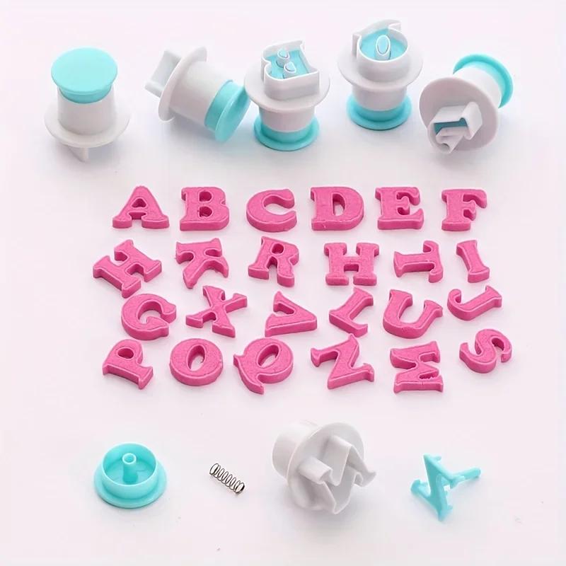 10/26/36/62Pcs Alphabet Number Cookie Cutters Set Baking Pastry Molds for Cake Decorating, Cupcake Making and Fondant Cutting