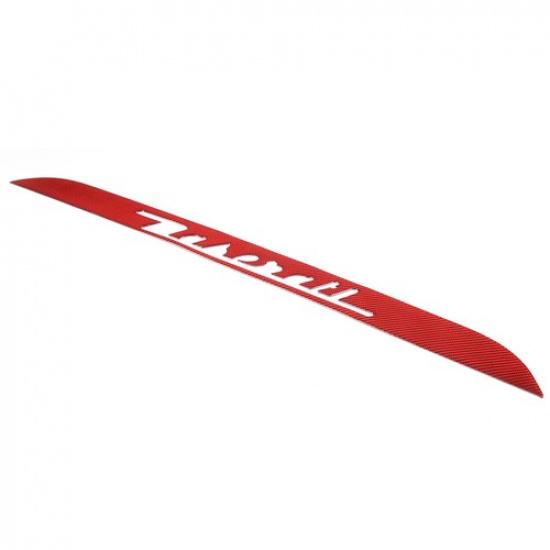 Red Carbon Fiber Car Rear Trunk Tailgate Lip For Maserati Ghibli 2014-21