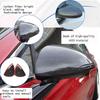 For Hyundai Sonata DN8    Rearview Side Mirror Cover Wing Cap Exterior Door Rear View Case Trim Carbon Fiber Look