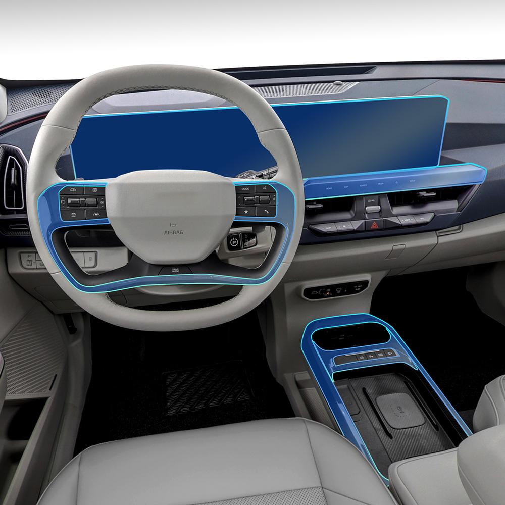 TPU-Schutzfolie für Kia EV5 2024 2025 Innenraum-Panel Kratzfest Unsichtbare Abdeckung
