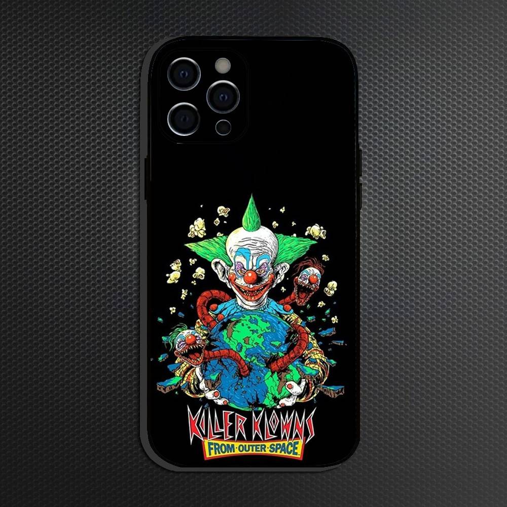 

Game Killer Klowns From Outer Spac Phone Case For iPhone 16,15,14,13,12,11 Plus,Pro Max, Soft Silicone Black Cover iPhoneXSMAX