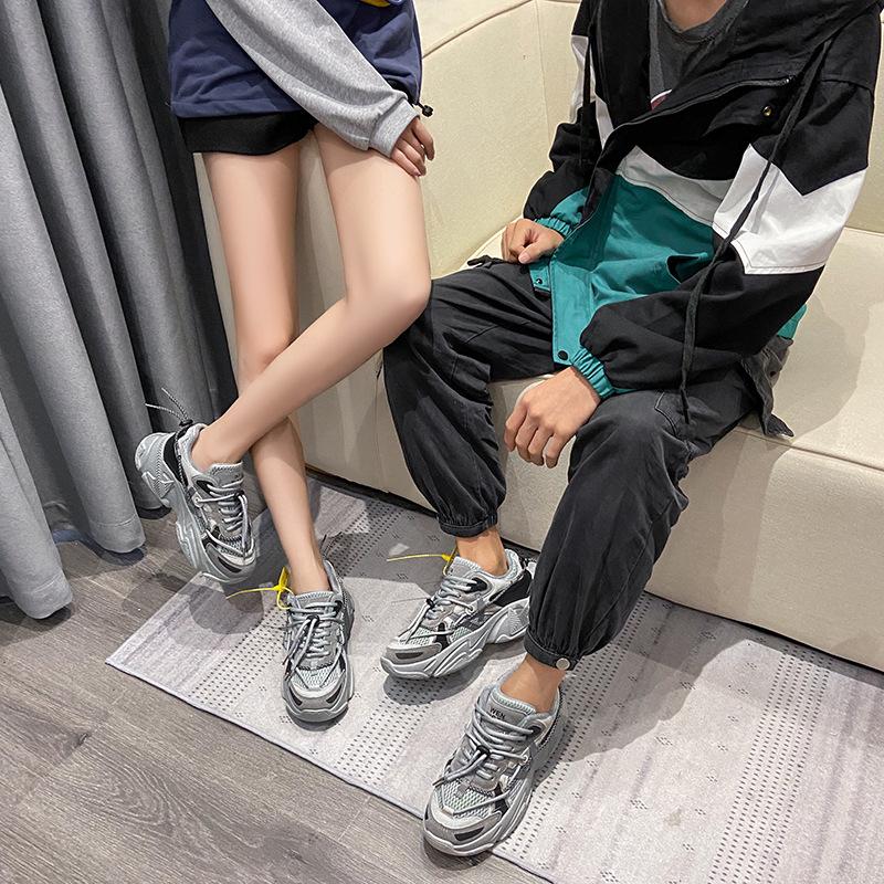 Men Sports Shoes Plus Size Breathable Shock Absorbing Wear Resistant Running Lovers Running Fashion Sneakers