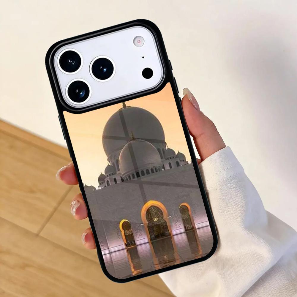 Arabic Muslim mosque building SOFT Mobile Phone Case for IPhone 17 AIR 16pro Max 15 14 13 12 11 Bumper Cover