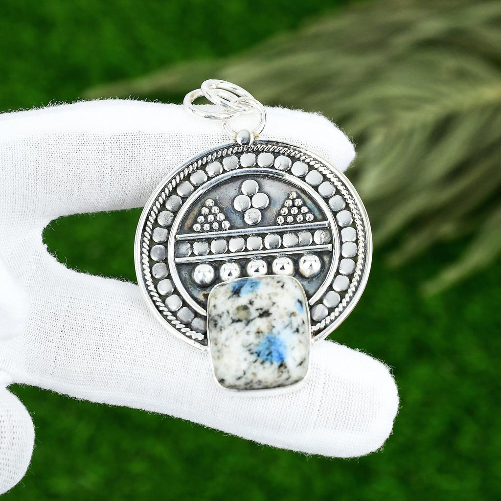 Schwestern Tag Angebot Sterlingsilber K2 Jaspis Edelstein Verlobungsanhänger Schmuck