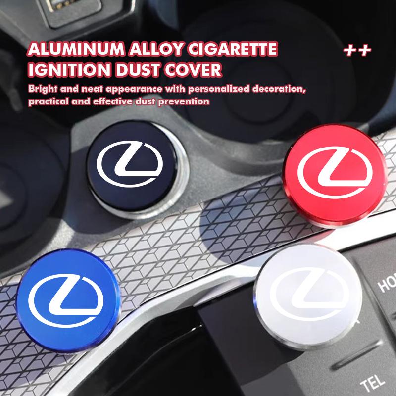 For Lexus Car Logo Cigarette Lighter Dustproof Cap Protective Cover Auto Accessories UX250h RX450h RX300 GX470 CT200h RX400h